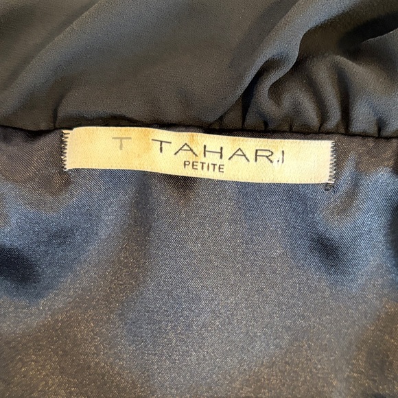 Tahari Black Ruffle Collar Sheath Dress - Picture 3 of 3